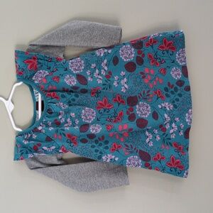 Tea Collection Floral Long Sleeve Dress Size 12-18 Months